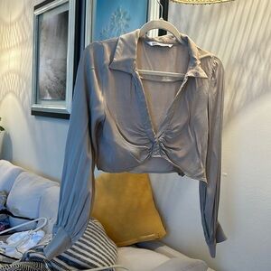 Zara cropped blouse - size s